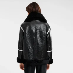 Blouson En Cuir De Mouton Double Face