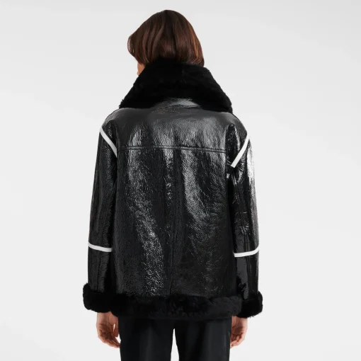 Blouson En Cuir De Mouton Double Face