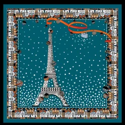 Carré De Soie 50 Tour Eiffel Noël Longchamp