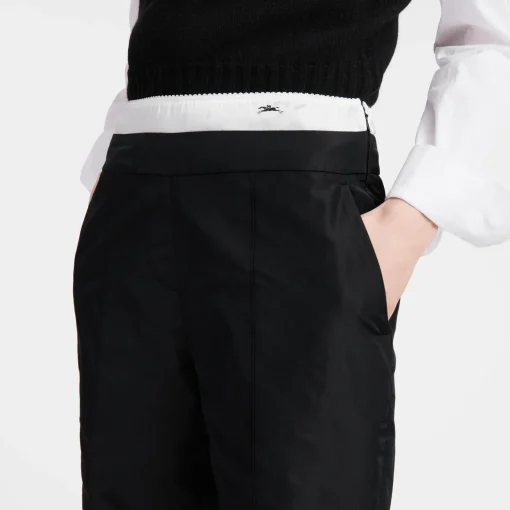Pantalon Droit Avec Empiècement