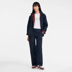 Pantalon Droit Avec Empiècement