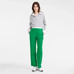 Pantalon Droit Avec Empiècement