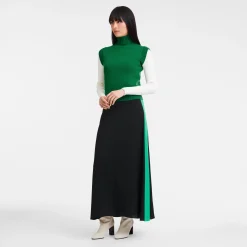 Pull Sans Manche Col Cheminée