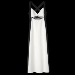 Robe Longue Avec Empiècement Signature