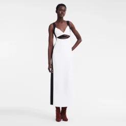 Robe Longue Avec Empiècement Signature
