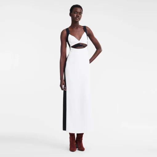 Robe Longue Avec Empiècement Signature