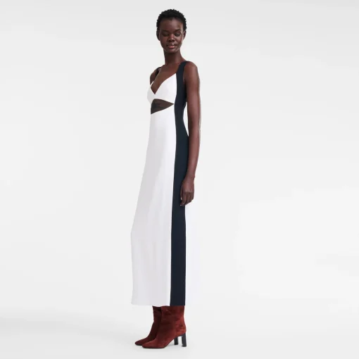 Robe Longue Avec Empiècement Signature