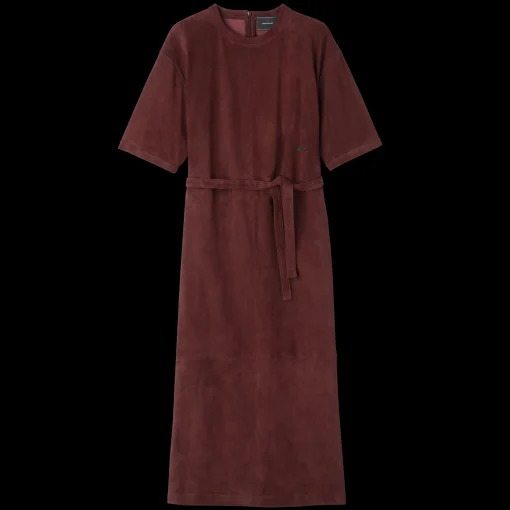 Robe Longue En Cuir
