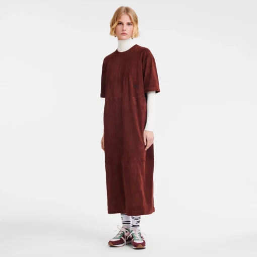 Robe Longue En Cuir