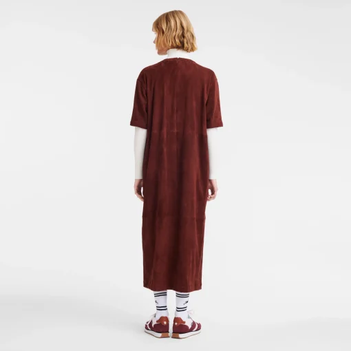 Robe Longue En Cuir