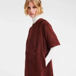 Robe Longue En Cuir