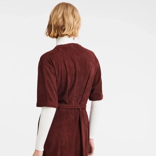 Robe Longue En Cuir
