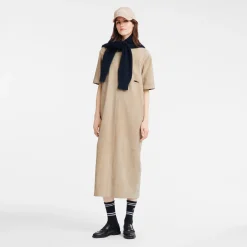 Robe Longue En Cuir