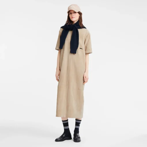 Robe Longue En Cuir