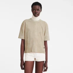 Tee-shirt En Cuir