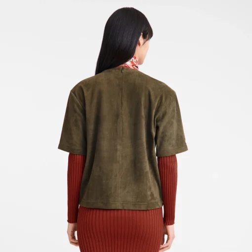 Tee-shirt En Cuir