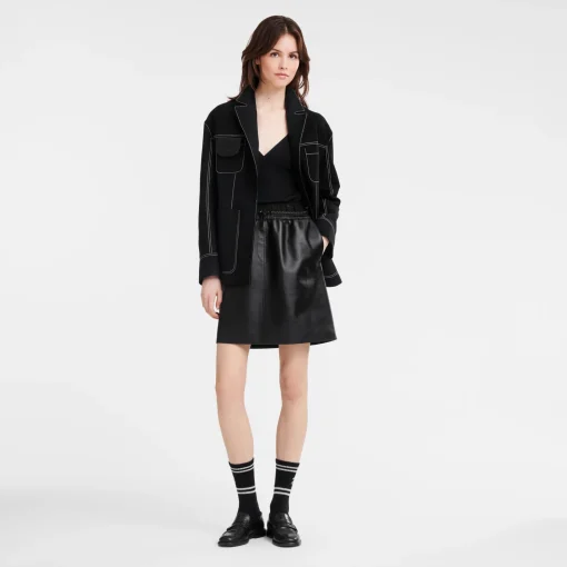 Veste Oversize à Surpiqures